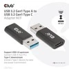 Club 3D USB 3.2 Type-A į USB 3.2 Gen1 Type-C Adapteris St./B. juodas