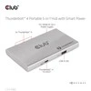 Club 3D I/O HUB 5in1 Thunderbolt Sidabrinis