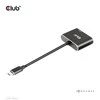 Club 3D CLUB3D MST šakotuvas USB3.2 Gen2 Type-C (DP Alt-Mode) į DisplayPort + HDMI 4K60Hz M/F