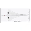 Cobi Klocki samolot concorde g-bbdg 518 dalys