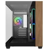 Cooler Master Obudowa elite 481 wood 270° seamless glass matx