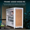 „Corsair FRAME 4000D RS“ medinis kompiuterio korpusas, „Midi-Tower“, E-ATX, medinis, baltas