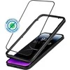 Crong Anti-Bacterial 3D Armor Glass – 9H grūdintas stiklas visam iPhone 14 Pro Max + montavimo rėmelio ekranui