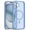 Dėklas Crong Hybrid Matte Magnetic - MagSafe iPhone 17 Case (Mėlyna)