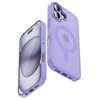 Crong Dėklas hybrid matte magnetic etui magsafe iphone 17 šviesiai violetinė