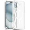 Crong hibridinis matinis magnetinis „MagSafe“ dėklas „iPhone 17“ (baltas)
