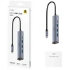 Cudy UH605 laptop dock/port replicator Wired USB 3.2 Gen 1 (3.1 Gen 1) Type-C Pilkas, Sidabrinis
