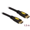 DELOCK laidas didelės spartos HDMI su eternetu – HDMI-A kištukas > HDMI-A kištukas 4K 1,5 m
