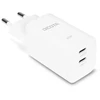 Dicota Gan 65W įkroviklis 2xUSB-C baltas