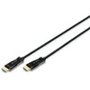Digitus AOC HDMI 2.0 aukščiausios kokybės didelės spartos 4k/60hz uhd hdmi a/hdmi a m/m hibridinis jungties kabelis juodas 20m