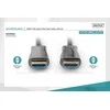 Digitus AOC HDMI 2.0 aukščiausios kokybės didelės spartos 4k/60hz uhd hdmi a/hdmi a m/m hibridinis jungties kabelis juodas 20m