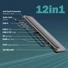 „Digitus USB-C 8K“ prijungimo stotelė, 12 prievadų | DA-70919 | Ethernet LAN (RJ-45) jungtys: 1 | HDMI jungčių kiekis: 2