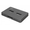 Šakotuvas Digitus DA-71546-1 saugojimo diskų prijungimo stotis USB 3.2 Gen 2 (3.1 Gen 2) Type-C Juoda