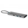 Digitus USB-C prijungimo stotis, 8 prievadų, universali, USB Type-C, pilka