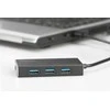 Digitus Hub / hub 4 prievadų USB 3.0 superspeed, aktyvus, aliuminio