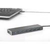 Digitus Hub / hub 7 prievadų USB 3.0 superspeed, aktyvus, aliuminio