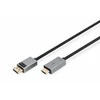 Digitus Kabelio adapterio ekrano prievadas – hdmi 4k 30hz dp/hdmi m/m 3m