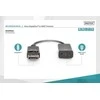 Digitus „Displayport“ adapterio kabelis su fiksatoriumi 1080p 60hz fhd tipo dp/hdmi a m/f 0,2m juodas