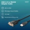 Digitus Kabelis adapter usb 2.0 do rs232 (db9) | chipset ftdi (ft232rnl) | pvc, juoda | mocowanie w tulejkach gwintowanych | 1.8m