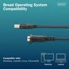 „Digitus“ kabelis USB 2.0–RS232 (db9) adapteris | FTDI (FT232RNL) lustų rinkinys | PVC, juoda | srieginės įvorės tvirtinimas | 1,8 m