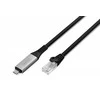 Kabelis USB Digitus USB-C - RJ-45 2 m Juodas (AK-300601-020-S)