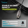 Digitus hibridinis šviesolaidinis HDMI kabelis AOC, UHD 8K, 80 m