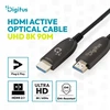 Digitus HDMI - HDMI kabelis 90 m, juodas (AK-330126-900-S)