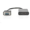Digitus Konverteris / adapteris garso ir vaizdo VGA į HDMI, 1080p FHD, su 3,5 mm garso mini lizdu