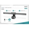 Digitus LED monitoriaus lempa su spaustuku, 5w, 250lm, juoda