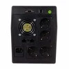 Digitus Nepertraukiamo maitinimo šaltinis UPS, linijinis interaktyvus, LED, 1500VA/900W, 2x12V/9Ah, AVR, 4xschuko, USB, RS232, RJ45