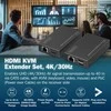 Assmann Electronic DIGITUS HDMI KVM ilgintuvas 4K/30Hz 40/70 m PoC CAT juodas