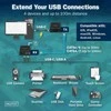 „Assmann Electronic DIGITUS USB“ ilgintuvas, USB 3.2 Gen1, 100 m, 3x USB-A ir 1x USB-C, skirtas naudoti su CAT kabeliu