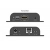 Digitus Przedłużacz (extender) po skrętce kat.6 hdmi 4k/60hz przez ip 1g lub do 120m/200m, max. 253 odbiorniki, sterowanie ir - komplektas (odbiornik/nadajnik)