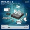 „Assmann Electronic DIGITUS USB“ ilgintuvas, USB 3.2 Gen1, 100 m, 3x USB-A ir 1x USB-C, skirtas naudoti su CAT kabeliu
