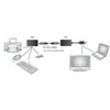 Digitus USB 1.1 ilgintuvas/vytos poros cat.5e/6 utp/sfp iki 45m, juodas, 20cm