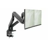 Laikiklis Digitus Ramię biurkowe podwójne su zaciskiem 2xlcd su sprężyną gazową max. 2x35" i 15kg