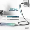 Digitus Silikoninis USB-C - USB-C jungiamasis kabelis, USB 4 Gen2 20g 8k 240w, 2m juodas