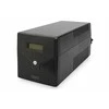 Digitus UPS linijos neaktyvus LCD nepertraukiamo maitinimo šaltinis, 1500va / 900w, 2x12v / 9ah, avr, 4xschuko, usb, rs232, rj45