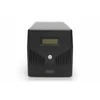 Digitus UPS linijos neaktyvus LCD nepertraukiamo maitinimo šaltinis, 1500va / 900w, 2x12v / 9ah, avr, 4xschuko, usb, rs232, rj45