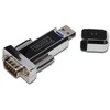 Digitus USB-A 1.1 vyriškas į RS232 (DB9) vyrišką keitiklis / adapteris | Prolific PL2303GT mikroschema | tvirtinimas varžtais | su papildomu 0,8 m laidu