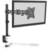 Laikiklis Digitus Vieno stalo stovas su spaustuku, 1xlcd, maks. 27'', maks. 8kg, pakreipti ir pasukti 360 kampu (sukama)