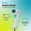 Digitus Advanced Barcode Scanner, Corded, 1D/2D Rankinis brūkšninių kodų skaitytuvas 1D/2D CMOS Balta, Benzino spalva