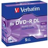 Verbatim Dvd+r (8x) 8.5gb doublelayer 5p jc 43541