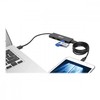 Eaton SuperSpeed U360-004-SLIM 4 prievadų ypač plonas nešiojamasis USB 3.0 šakotuvas