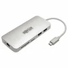 Eaton Tripp Lite USB-C dokas – 4K HDMI, USB 3.2 Gen 1, USB-A/C šakotuvas, GbE, atminties kortelė, 60 W PD įkrovimas