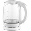 Eldom Lumi stiklinis virdulys, talpa 1,7 l, reguliuojama vandens temperatūra, 2200 W, baltas c510b