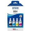 Epson 664 EcoTank 4 spalvų sudėtinė pakuotė | Epson C13T66464A | 664 EcoTank 4 spalvų sudėtinė pakuotė | Rašalo talpykla | Juodas, geltona, žalsvai mėlyna, purpurinė