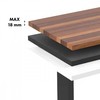 Biurko Ergo Office elektrinis aukščio reguliavimo stalas, maks. aukštis 1160 mm, maks. apkrova - 80 kg, be stalviršio, darbui sėdint arba stovint, juodas, ER-40