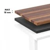 Biurko Ergo Office elektrinis aukščio reguliavimo stalas, maks. aukštis 1160 mm, maks. apkrova - 80 kg, be stalviršio, darbui sėdint arba stovint, baltas, ER-400