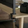 Ergo Office stalo pertvara/organizatorius, maks. apkrova 10 kg, balta ir kamštinė lenta, plotis 1250 mm, juoda, ER-300 B